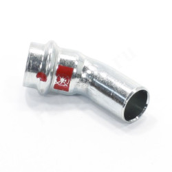 Отвод 45° 18-18, Viega Prestabo, 1126.1, пресс-труба, сталь (цинк)