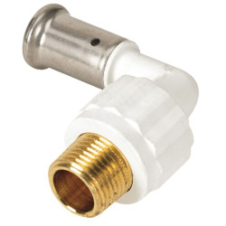 Угольник 90° 26-3/4", Henco PKW, 5, пресс-резьба, нар., PVDF