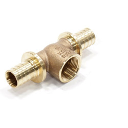 Тройник 25-3/4"-25, Rehau RAUTITAN, RX+, надв.гильза-резьба, вн., бронза