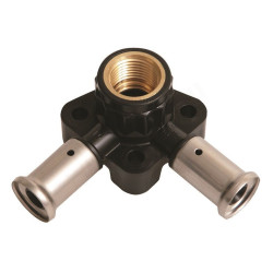 Водорозетка 20-1/2"-20, Henco PK, 3, пресс-резьба, вн., PVDF