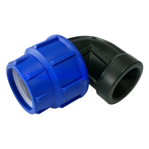 Угольник 90 25-1", Джилекс, обжим-резьба, вн., полипропилен