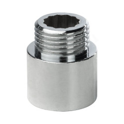 Удлинитель 1/2"-1/2", General Fittings 2600 D8, резьба-резьба, вн.- нар., латунь (хром), L20, усилен
