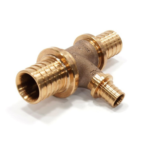 Тройник 40-20-32, Rehau RAUTITAN, RX+, надв.гильза-надв.гильза, бронза