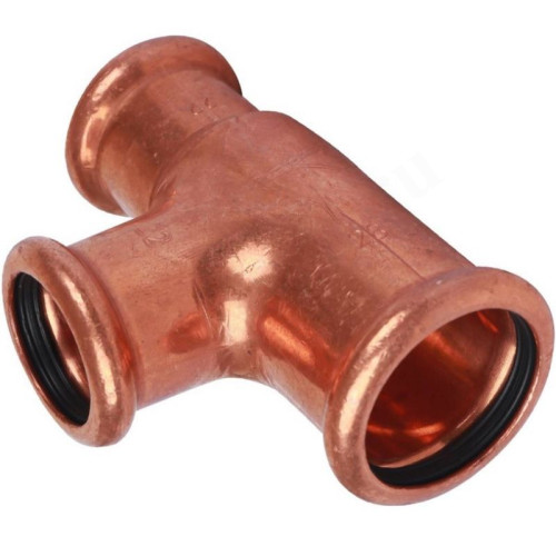 Тройник 28-22-22, Sanha Press, 6130, пресс-пресс, медь