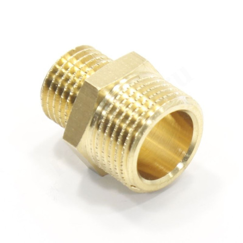 Ниппель 3/8"-1/4", General Fittings 2600 03, резьба-резьба, нар., латунь