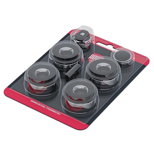Комплект монтажный Royal Thermo 1”х 1/2" черный