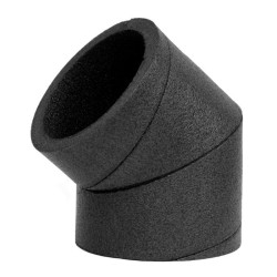 Отвод 45° 125-125, Wolf, обжим-обжим, полиэтилен