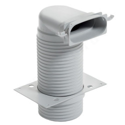 Переходник 90 52-132-125, Vaillant VAZ F52, раструб-труба, полипропилен, L325