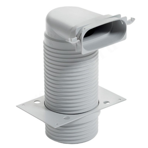 Переходник 90 52-132-125, Vaillant VAZ F52, раструб-труба, полипропилен, L325