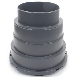 Переходник 125-180, Blizzard Lufttechnik, обжим-обжим, полипропилен