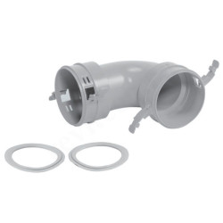 Отвод 90° 62-75, Vaillant VAZ B75, раструб-раструб, полипропилен