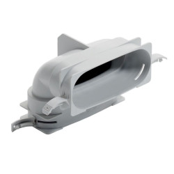 Отвод 90° 52-132, Vaillant VAZ F52, раструб-раструб, полипропилен, вертикальный