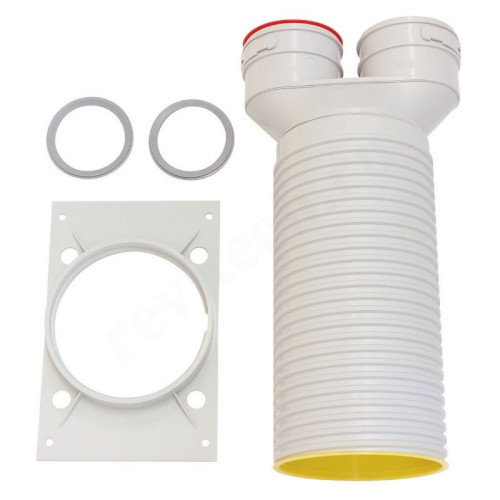 Переходник 62-75-125, Vaillant VAZ B75, раструб-раструб, полипропилен