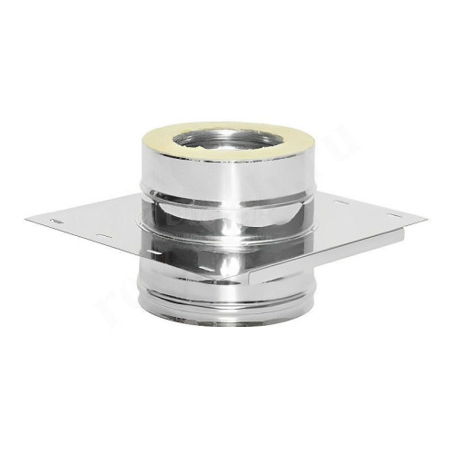 Переходник 200/260, Теплов и Сухов, раструб-труба, сталь нержавеющая, с пластиной