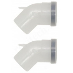 Отвод 45 80, Vaillant, раструб-труба, полипропилен, (для конденс.котла)