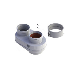 Адаптер 60/100-80, Baxi, раструб-труба, алюминий