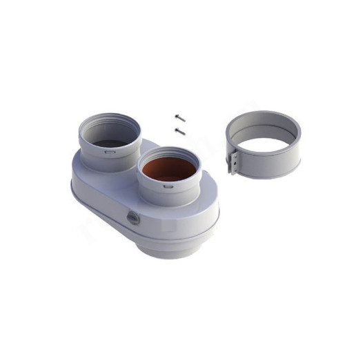 Адаптер 60/100-80, Baxi, раструб-труба, алюминий