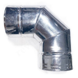 Отвод 90 80/145, Jeremias DW-AL, раструб-труба, сталь нержавеющая, (для конденс.котла)