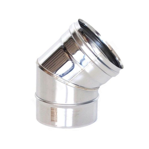 Отвод 45 120, Теплов и Сухов, раструб-труба, сталь нержавеющая