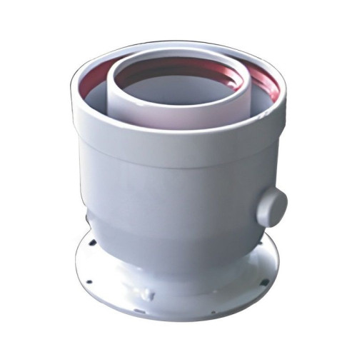 Переходник 80/125-60/100, Ferroli, раструб-труба, полифениленсульфид