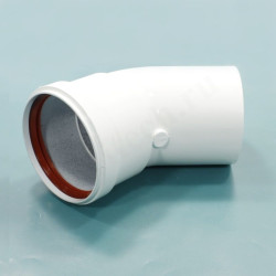 Отвод 45° 80, Krats, раструб-труба, алюминий