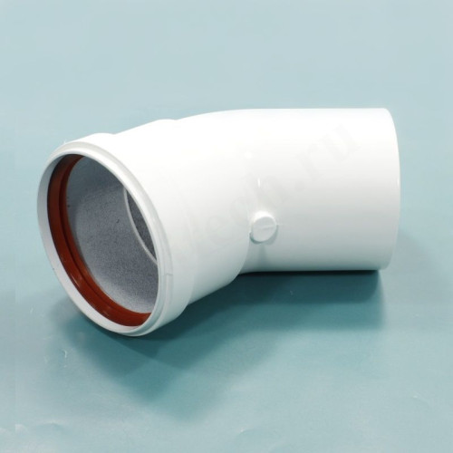 Отвод 45° 80, Krats, раструб-труба, алюминий