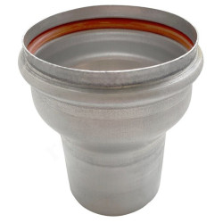 Переходник 60-75, Krats, раструб-труба, алюминий