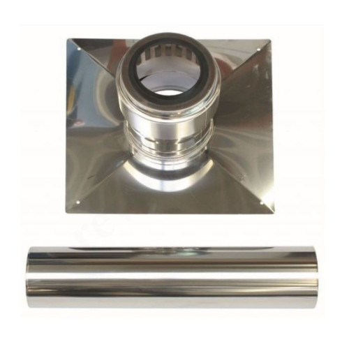 Наконечник 110, Vaillant, труба, сталь нержавеющая, (для конденс.котла)