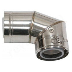 Отвод 90 80/125, Vaillant, раструб-труба, сталь нержавеющая, (для конденс.котла)