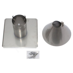 Наконечник 80, Vaillant, труба, сталь нержавеющая, (для конденс.котла)