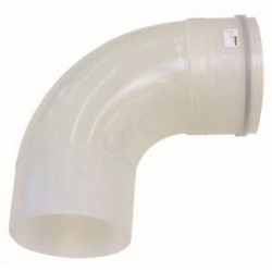 Отвод 90 200, Vaillant, раструб-труба, полипропилен, (для конденс.котла)