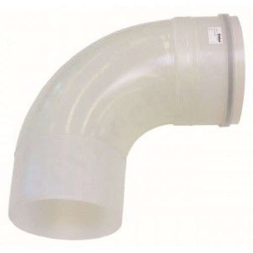 Отвод 90 200, Vaillant, раструб-труба, полипропилен, (для конденс.котла)