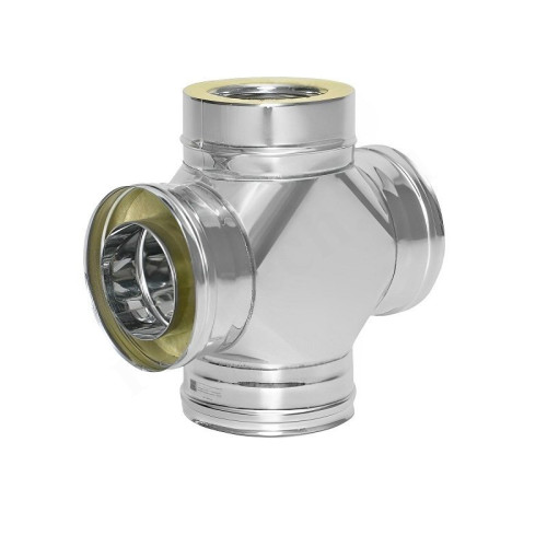 Крестовина 87 150/210, Теплов и Сухов, раструб-труба, сталь нержавеющая