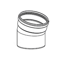 Отвод 15 200, ELCO, раструб-труба, полипропилен, (для конденс.котла)