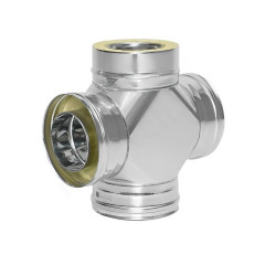 Крестовина 87 120/180, Теплов и Сухов, раструб-труба, сталь нержавеющая