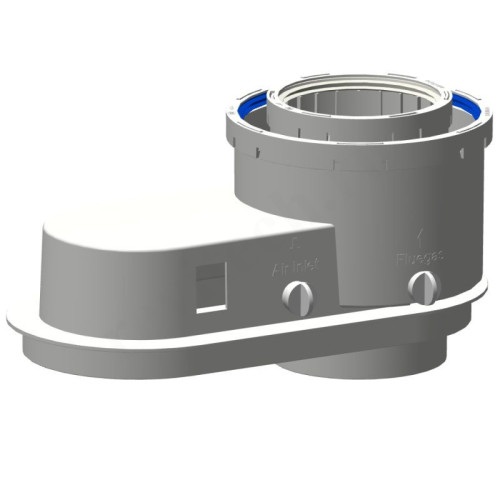 Переходник 100-100/150, ELCO, раструб-труба, полипропилен, (для конденс.котла)