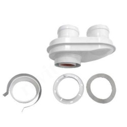 Адаптер 60/100-80, Baxi, раструб-труба, алюминий