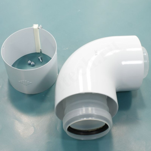 Отвод 90 60/100, Protherm, раструб-раструб, полипропилен, (для конденс.котла)