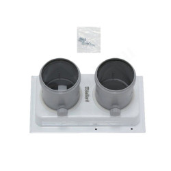 Адаптер 60/100-80, Vaillant, раструб-труба, полипропилен, (для конденс.котла)