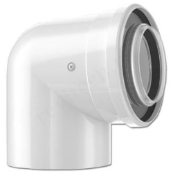 Отвод 87 110/160, Buderus, раструб-труба, полипропилен, (для конденс.котла)