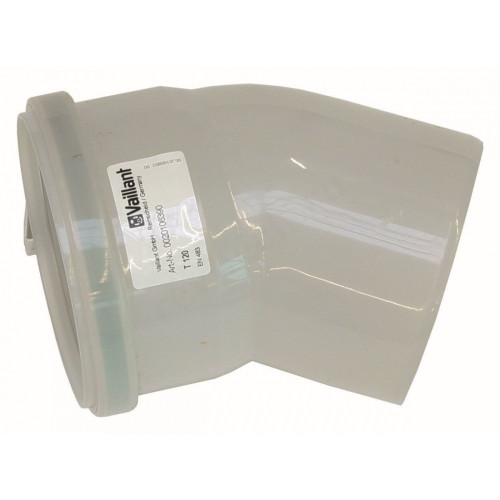 Отвод 30 110, Vaillant, раструб-труба, полипропилен, (для конденс.котла)