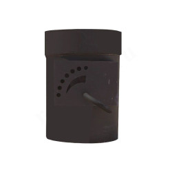 Шибер 120-120, Zota, раструб-труба, сталь нержавеющая