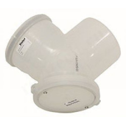 Отвод 45 160, Vaillant, раструб-труба, полипропилен, (для конденс.котла), с ревизионным отверстием