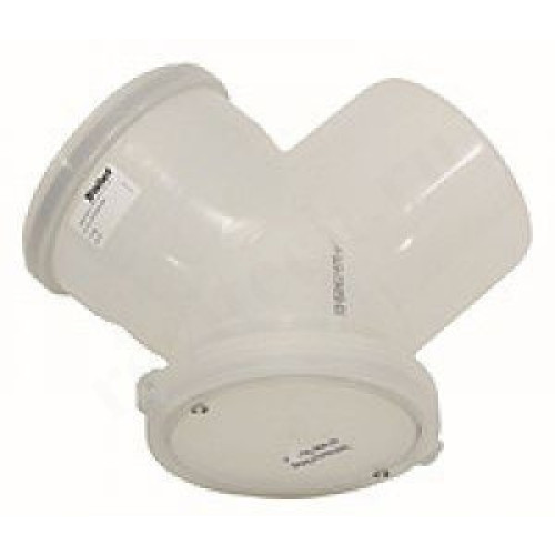 Отвод 45 160, Vaillant, раструб-труба, полипропилен, (для конденс.котла), с ревизионным отверстием