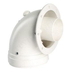 Отвод стартовый 60/100, Ferroli, раструб-фланец, поливинилхлорид, (для конденс.котла)