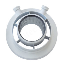 Переходник 80/125, Vaillant, раструб-труба, полипропилен, (для конденс.котла)