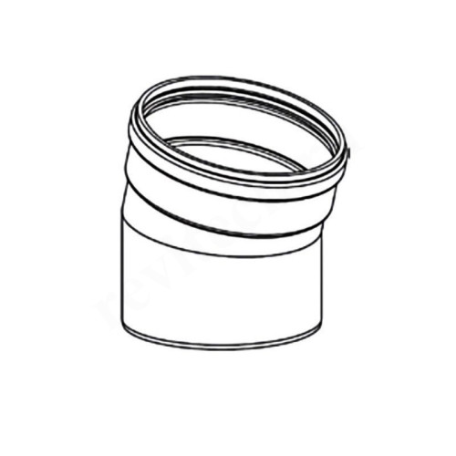 Отвод 15 150, ELCO, раструб-труба, полипропилен, (для конденс.котла)