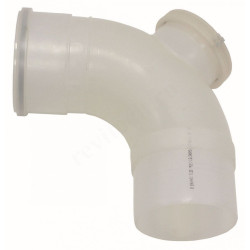Отвод 90 200, Vaillant, раструб-труба, полипропилен, (для конденс.котла)