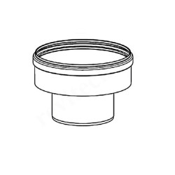 Переходник 130-200, ELCO, раструб-труба, полипропилен, (для конденс.котла)