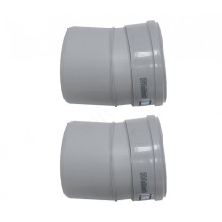 Отвод 45 130, Vaillant, раструб-труба, полипропилен, (для конденс.котла)